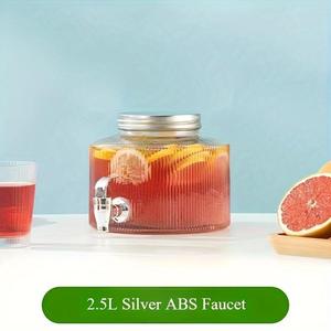 Vente chaude 2.5L Bocal en verre Party Juicer Distributeur de boissons en verre avec robinet et support - Product Image 5