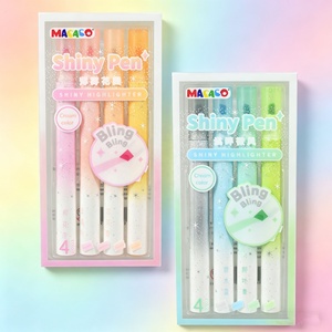 Custom logo <strong>Aesthetic</strong> Cute <strong>Highlighters</strong> Assorted Colors With Soft Chisel Tip - Product Image 2