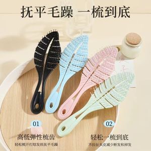 Peigne à cheveux en PP de grande taille, rose, bleu, vert, noir, pour massage, usage domestique - Product Image 5