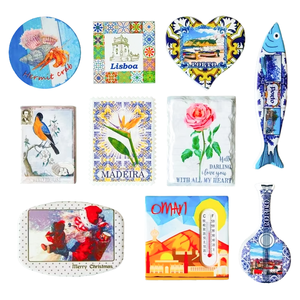 사용자 정의 3D 하프 머그 냉장고 자석 홈 장식 관광 기념품 선물 중간 세라믹 마그네틱 스티커 모양 스타일 - Product Image 4