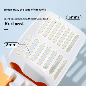 Neues Design Umweltfreundliche Plastik-Katzenstreu-Schaufel 2-in-1 Abnehmbares Hundekot-Entfernungs- und Reinigungswerkzeug mit Abfallbeutel - Product Image 4