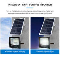 Projecteur solaire 500W 800W pour extérieur, jardin, étanche IP65, ABS, LED