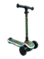 Trottinette pour bébé de qualité supérieure Kosu Bisikleti, trottinette d'apprentissage avec siège, trottinette à 3 roues avec lumières LED