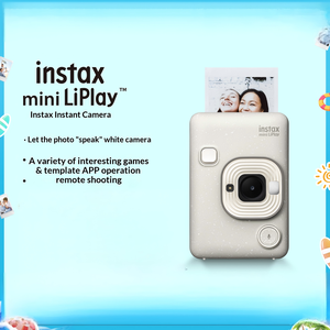 กล้องพกพา <span class=keywords><strong>Instax</strong></span> <span class=keywords><strong>Mini</strong></span> <span class=keywords><strong>LiPlay</strong></span> พร้อมฟังก์ชั่นบันทึกเสียง เครื่องพิมพ์ฟิล์มดิจิทัลแบบไฮบริด ไอเดียของขวัญสุดพิเศษสำหรับงานแต่งงานและงานปาร์ตี้ - Product Image 3