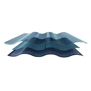 Premium Quality Building Materials 30w Cigs Amorphous Three Curved Surfaces Glass Green Energy System Solar Panel Power Tile