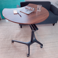 Fabricant de haute qualité bureau debout à hauteur réglable en gros bureau d'ordinateur portable mobile personnalisé avec roulettes