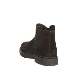 Botas de Media Caña para Hombre Geox U46H9B 00022, Estilo Chelsea de Gamuza Marrón, para Invierno - Product Image 2