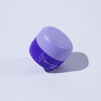 Jolies boîtes en plastique à large ouverture, courtes, rondes, personnalisables, bicolores, portables, 30g, pour cosmétiques et soins de la peau
