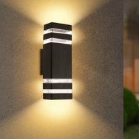 Lampu Dinding Luar Ruangan Modern Courtyard E27 GU10, Lampu Taman/Lampu Dinding LED/Lampu LED Dinding