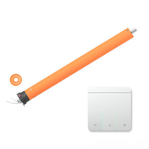 Rideaux <span class=keywords><strong>de</strong></span> fenêtre à rouleau électrique moteur tubulaire intégré horizontal pour chambre salon balcon détection <span class=keywords><strong>de</strong></span> <span class=keywords><strong>blocage</strong></span> extérieur - Product Image 3