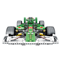 Simulación de coche deportivo R5 1:14 modelo montaje ladrillos vástago DIY montaje juguete RC coche Technol F1 bloques de construcción verde para venta al por mayor