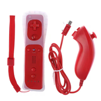2 in 1 Remote Kontrol Nirkabel untuk WiiU Gamepad Joystick Manette untuk Nintendo Wii U Joypad Dengan Nunchuck Motion Plus