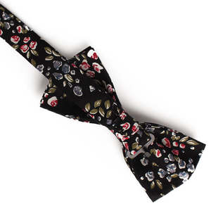 2025 Venta caliente al por mayor Floral Digital impreso Corbatin hombres preatado algodón pajaritas para hombres - Product Image 2