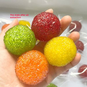 ลูกบอลบีดระเบิดสร้างสรรค์, ของเล่นบีบคลายเครียด, ดีไซน์เบย์เบอร์รี่สมูทตี้และไข่มุก, ลูกบอลลูกปัดทำมือ - Product Image 1