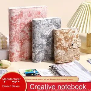 Macaron в национальном стиле жаккардовый блокнот с вкладными листами A7 A6 A5, бюджетная книга, Обложка для учета сбережений, Обложка 100 бумажных внутренних страниц - Product Image 4