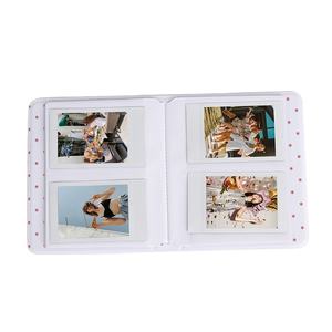 ミニ 3インチ レザー PVC カバー フォトアルバム 64ポケット ロゴ印刷 カスタマイズ可能 結婚式 Instax写真 & カードチケット用 - Product Image 3