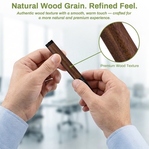Bâtonnet d'inhalation d'huile essentielle de menthe verte en bois de santal et acier inoxydable avec débit d'air réglable, inhalateur d'aromathérapie OEM - Product Image 5