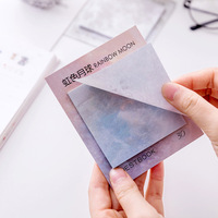 Carré belle planète Notes mémo détachable et collant peinture à l'huile notes autocollantes 30 notes pour N fois