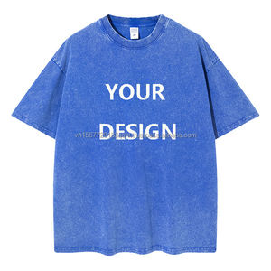 Dtg Print Streetwear Graphic Tees T-shirt blanc Plus Size Vêtements pour hommes T-shirt lavé à l'acide T-shirts surdimensionnés vintage personnalisés pour hommes - Product Image 1