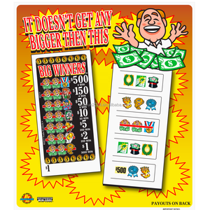 Fabricante de Boletos de Lotería con Lengüeta Desprendible, Boletos Desgarrables, Tarjetas de Lotería Desprendibles, Tarjeta de Lotería Desbloqueable - Product Image 1