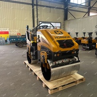 Compacteur vibrant pour travaux routiers, mini-rouleau compresseur d'asphalte à double tambour, compacteur de sol, 1,5 tonne, 2,5 tonnes, mini-rouleau compresseur
