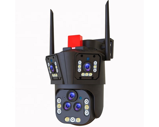 8K 16MP 20X Zoom WIFI PTZ Camera IP Surveillance Security Four Lens Camera 20X Zoom AI Auto Tracking Video CCTV Camera