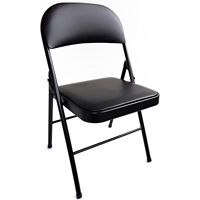 Chaise pliante à cadre métallique à prix de gros pour café, chaise pliable empilable moderne pour l'extérieur
