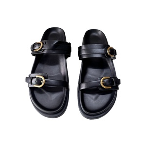 <span class=keywords><strong>Sandali</strong></span> piatti slip-on da <span class=keywords><strong>donna</strong></span> YESTEEM, infradito neri e <span class=keywords><strong>marroni</strong></span>, ciabatte da esterno con suola in gomma per la primavera, l'estate e l'autunno. - Product Image 4