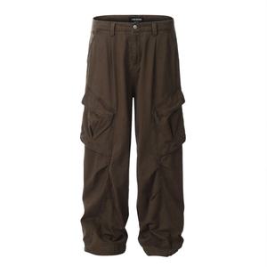 Prévente – Pantalon cargo large style américain, écologique, coupe ample vintage, coupe droite, décontracté, pour le printemps - Product Image 6