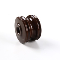 Isolateurs de bobine en porcelaine basse tension de haute qualité ANSI 53-4, isolateur brun