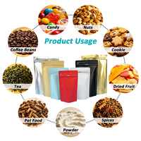 Kemasan Kopi Lebei Packing Resealable, Kantong Ziplock Berdiri untuk Pengemasan Makanan dengan Katup
