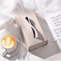 Boîte à mouchoirs en cuir au design élégant personnalisé, style classique, avec couvercle magnétique, pour la maison, salon, salle à manger, chambre à coucher
