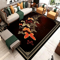 Tapis en velours cristal au design moderne, antidérapant, imprimé numériquement, pour salon, grande surface, style chinois