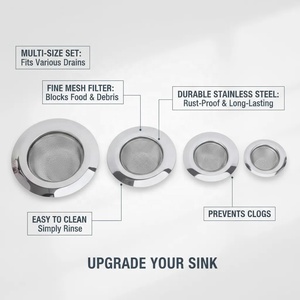 Égouttoir d'évier en acier inoxydable de bonne qualité, anti-obstruction, égouttoir d'évier en métal pour cuisine, vente chaude - Product Image 1