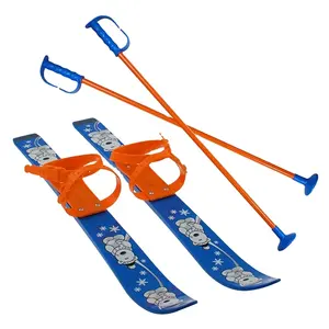 2022 Fabrikant Custom Sneeuw Ski Slee Voor Kinderen Kick Scooter Volwassen Vrouwen Mannen Ski Board Met Polen Winter Sport apparatuur