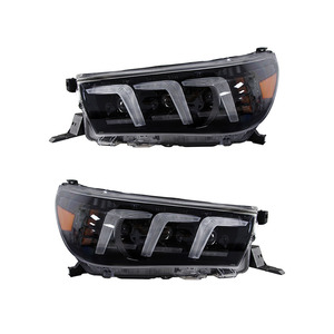 Conjunto de señal de giro dinámica para coche Toyota Hilux Revo, luces antiniebla de haz alto, DRL, 2015 a 2020, modificado, VIGO - Product Image 1