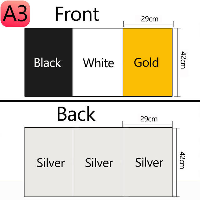 3 in 1สีเงิน/ดำ/ขาว/ทอง