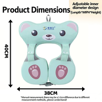 PiaopiaoFish Bouée de natation sous-aisselle pour bébé, en PVC et mousse EPE, verte, non gonflable, écologique, imperméable, forme de dessin animé