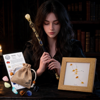 Ensemble de baguettes magiques en cristal des 12 signes du zodiaque, pierres naturelles polies, cadre d'affichage des constellations, coffret cadeau en cristal pour rituels spirituels et méditation
