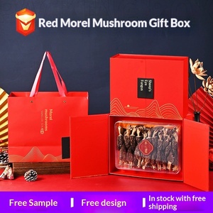 Boîte cadeau personnalisée de luxe avec logo pour les souvenirs du Nouvel An et des fêtes, contenant des champignons morels - Product Image 5