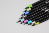 IERS Lot de 18 stylos gel à paillettes liquides métalliques 18 couleurs pour album pour marquage de cartes Bullet Journal