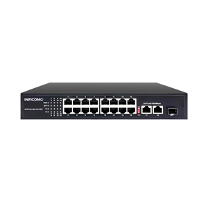 Công tắc <span class=keywords><strong>PoE</strong></span> 16 cổng với công tắc nguồn 200W/300W 48V 2 Gigabit Ethernet uplink SFP <span class=keywords><strong>PoE</strong></span> - Product Image 1