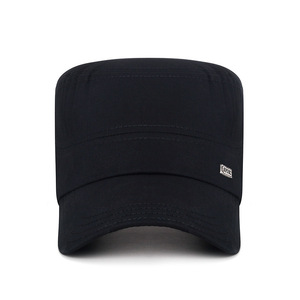 Men's Breathable Flat Top Cap Navy Blue Sport Outdoor Casual Hat With Sunscreen Feature For Adults - Product Image 1