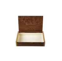 Boîte à monnaie et à thé rectangulaire en MDF de luxe, faite à la main et personnalisée, pour collectionneur, cadeau d'affaires et artisanat commémoratif