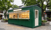 Restaurant mobile, bar et kiosque alimentaire modernes modifiés à partir de conteneurs maritimes