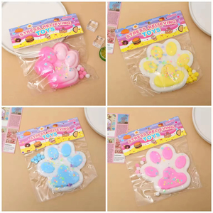 Jouets anti-stress tendance en PU en forme de patte de chat, doux, mignons, personnalisables, de haute qualité, pour enfants, porte-clés - Product Image 6
