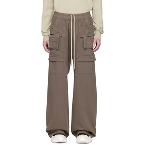 Pantalones Deportivos de Moda para Hombre, Cintura Elástica con Cordón, 100% Algodón, Paneles Acolchados, Estilo Cargo - Product Image 3