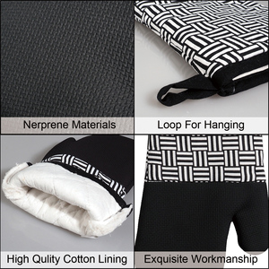 Gants de <span class=keywords><strong>four</strong></span> en coton Gants de cuisine en coton Lavable Réutilisable Confortable Cuisson BBQ Cuisson Imperméable <span class=keywords><strong>Anti</strong></span>-brûlure Durable - Product Image 3