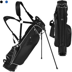 Golf Bag Storage Lightweight Organized Golf Bag Easy Carry Shoulder Bag With 3 Way Dividers And 4 Pockets For Extra Storage Golf Stand Bag
