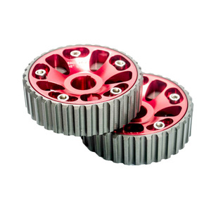 ชุดเฟืองแคมชาฟท์ปรับได้ Poyracing สำหรับ Honda B Series DoHC B16 B18 อะลูมิเนียมอัลลอยด์สีแดง อะไหล่แต่งเครื่องยนต์ - Product Image 3